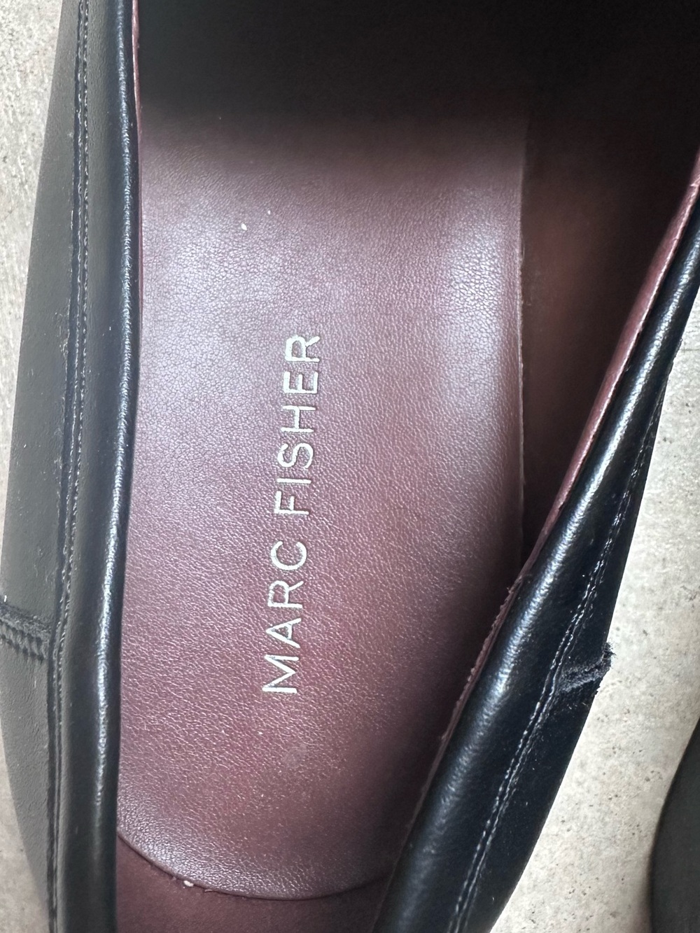 Marc Fisher Colorblock Kiltie Loafers Black Cream Brown Size Women’s 11M Preppy - Picture 5 of 11